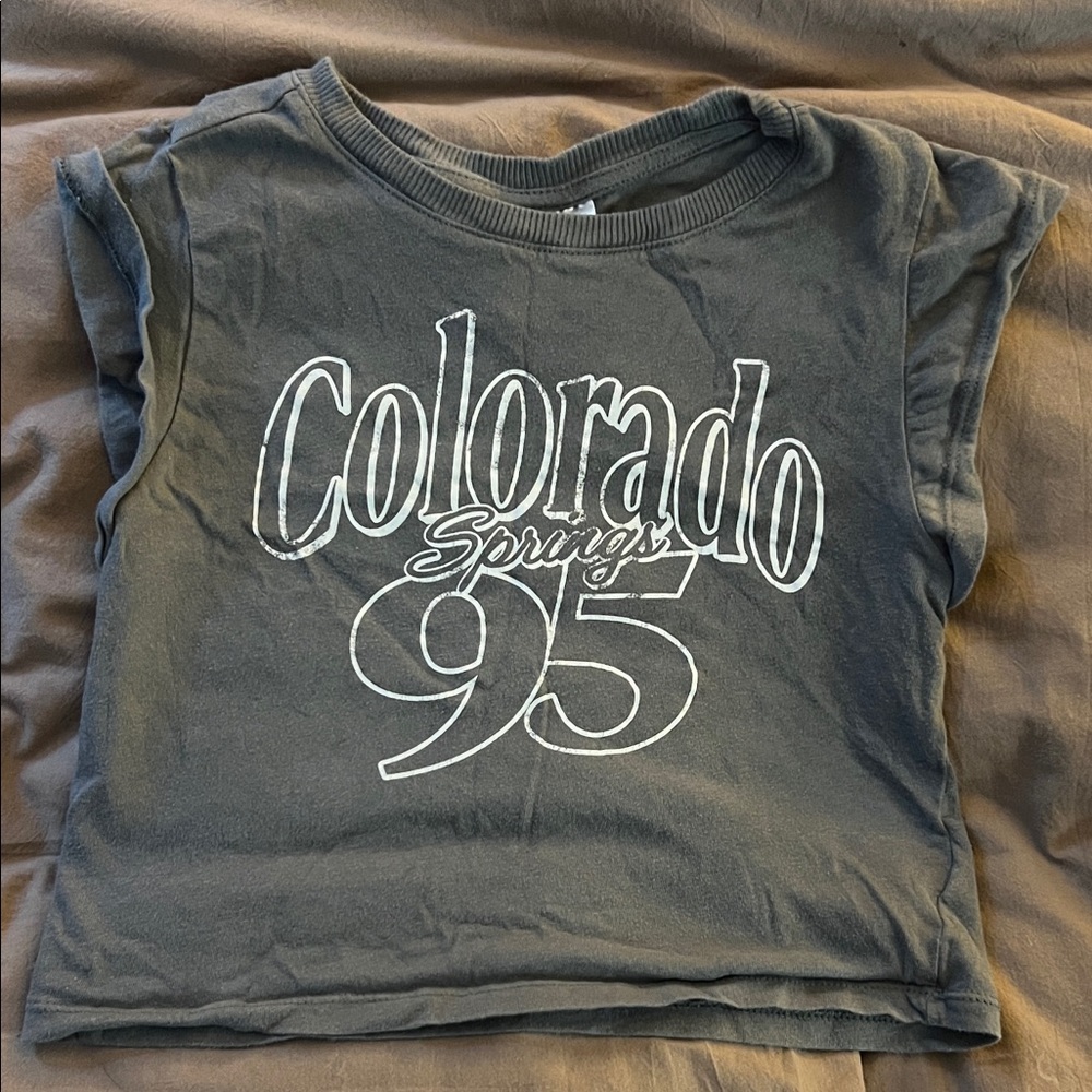 Colorado spring cropped t shirt